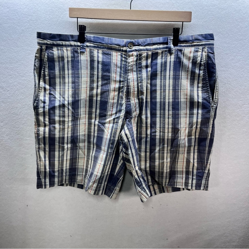 Tommy Bahama Silk Blend Plaid Shorts Men’s 42 Blue Light Comfy Soft 2997‎